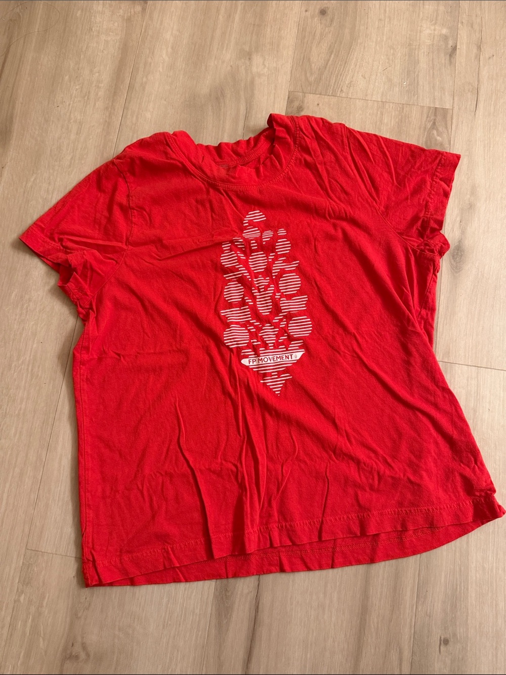 FP Movement by Free People Red Short Sleeve Graphic Tee